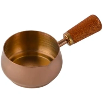Nerūsējošā tērauda mini mērciņu pannīte ar koka ro