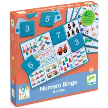 Djeco Izglītojoša spēle - Ciparu bingo (4 spēles)