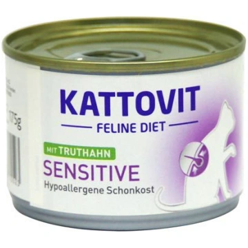 KATTOVIT Sensitive ar tītaru 185g zooserviss