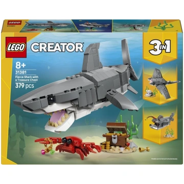 LEGO® Creator Nikna haizivs ar dārgumu lādi