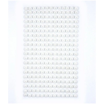 Pašlīmējošās dekoratīvās pērles 6 mm, 260 gab., ba