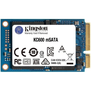 Cietais disks (SSD) Kingston KC600, mSATA, 512 GB