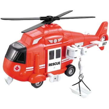 Rotaļu helikopters Big Motors Rescue, sarkana krās