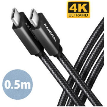 KABELIS USB-C TO USB-C 0.5M 100W, MELNS BUCM32-CM0