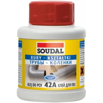 Kleja Soudal PVC 42A 50 ml — šķīdinātāju saturošs 