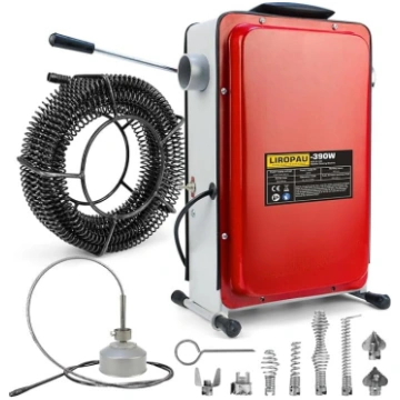 390 W 450 apgr./min elektriskā cauruļu tīrīšanas m