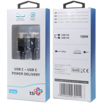 USB C Cable 1m with charging indicator LED 100W | 