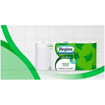Tualetes papīrs Regina Regina Aloe Vera, 3-slāņu c