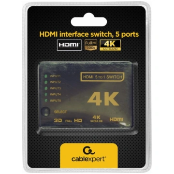 Gembird I/O SWITCH HDMI 5-Port/DSW-HDMI-53