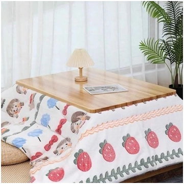 Japanese Furniture Kotatsu Table 4-Piece Set Kotat