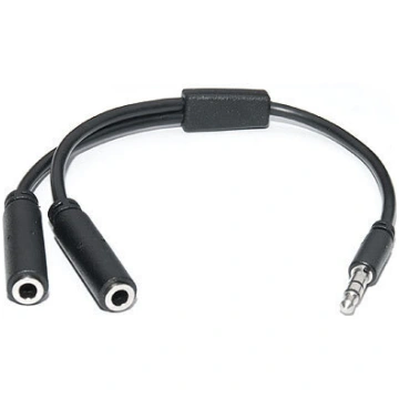 Audio Pro 3,5 mm — 2 x 3,5 mm F, REAL-EL