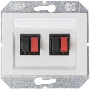 Audio skaļruņu kontaktligzda Vilma XP500, balts kr