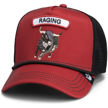 Cepur izliekta truckeris sarkans snapback GB2 Ragi