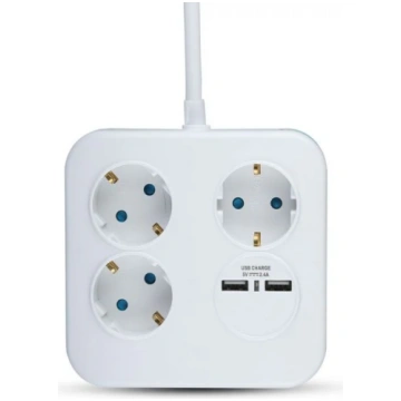 Adapteris ar USB, 16A, 3680W, AC:230V, IP20, V-TAC