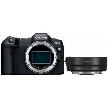 Bezspoguļa kamera Canon EOS R8 body + Mount Adapte