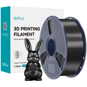 Sunlu PLA+ Silk Filament (Black) PLA+ Silk B