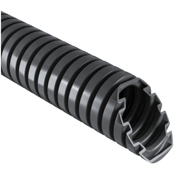 Kopos elastīga caurule D=25mm PVC 750N tumši pelēk