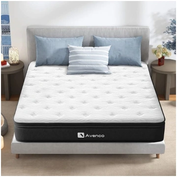 Avenco Small Double Mattress, 20 cm Bamboo Fibres,