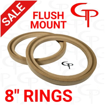 GP 8" Flush Mount Speaker Rings GP Car Audio