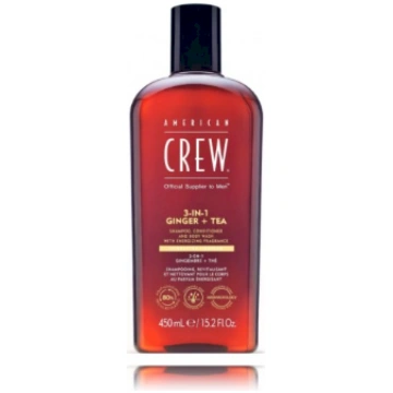 American Crew Šampūns 3-in-1 Ginger + Tea 450 ml (