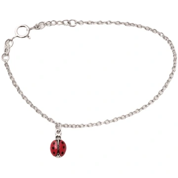 Kid's 925 Sterling Silver Bracelet with Ename