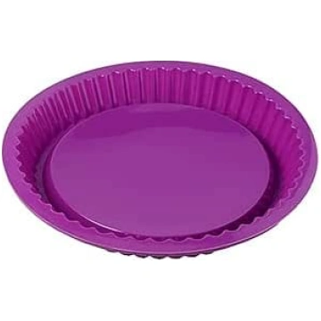 Silikona kastrolis 26 cm apaļa apaļa Ribbed Quiche