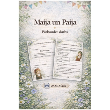 Maija un Paija (Pārbaudes darbs) - Mācību materiāl
