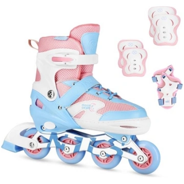 Komplekts NA0189 SET LED IN-LINE SKATES HELMET AND