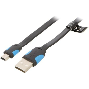 Cable; USB 2.0; USB A plug,USB B mini plug; nickel