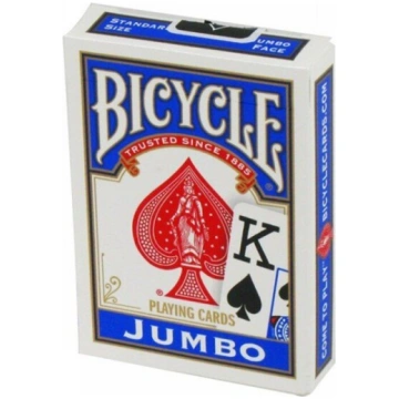 Bicycle Rider Jumbo Poker kārtis, zilas, Mėlyna
