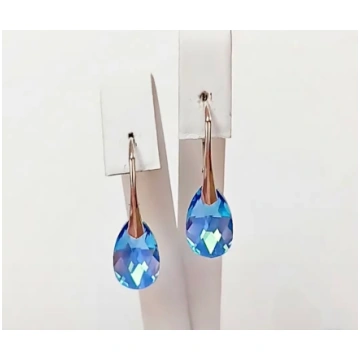 Sudraba auskari ar Swarovski Eksimanta.lv