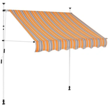 vidaXL izvelkama markīze, 100 cm, manuāla, dzelten