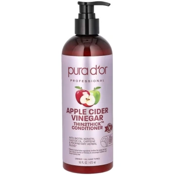Pura D'or, Apple Cider Vinegar Thin2Thick Con