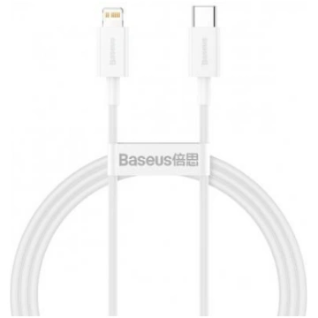 Baseus CABLE LIGHTNING TO USB-C 1M/WHITE CATLYS-A0