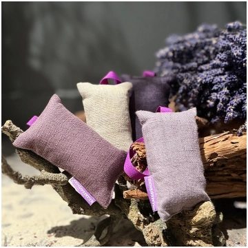 Lina aroma maisiņi LAVANDA - 6 x 10cm / ar lentu