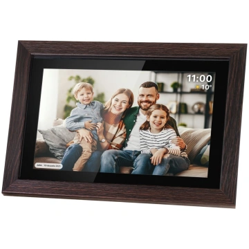 Digitālā fotorāmīte FRAMEO Wi-Fi 10,1" ar koka rām