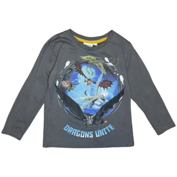 "Dream Works" pelēks krekls Dragons toothless 116