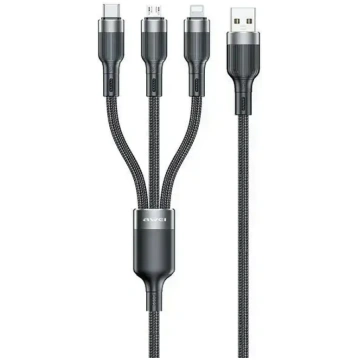 AWEI CL-975 3-in-1 datu pārraides un uzlādes kabel