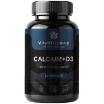 VITALHARMONY Calcium + D3 uztura bagātinātājs 90ka