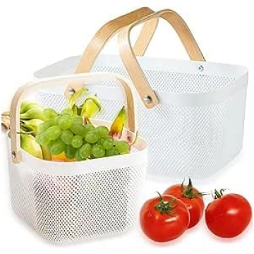 Piknika grozi Plastmasas sieta ražas grozs ar salo