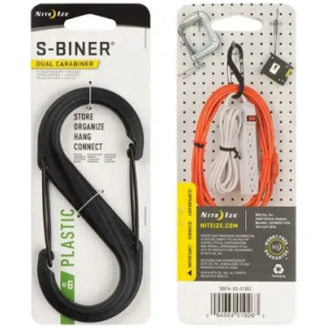 Nite Ize S-Biner plastmasas dubultā karabīne #6 – 