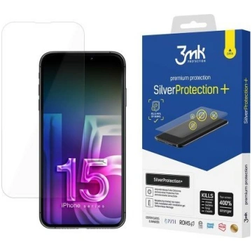 3mk Silver Protect+ Iphone 15 Pro 6.1" Pretmikrobu