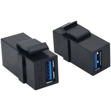 Value USB 3.2 Gen 1 Keystone Module, 1pc/set, blac