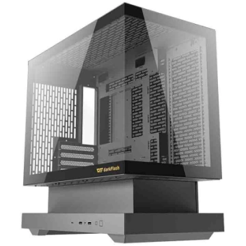 Darkflash F1 computer case (Black) + 6 ARGB fans F