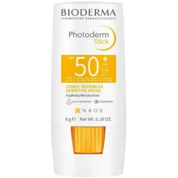 Bioderma Photoderm Stick SPF 50+ jutīgām zonām 8g