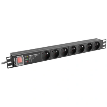 LANBERG POWER STRIP PDU RACK 19" (1U, 16A, 7X 230V