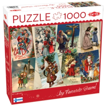 Taktikas puzle 1000 pc Retro stila Ziemassvētku ka