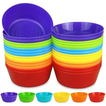 30 plastmasas bļodu komplekts, 300 ml, atkārtoti l