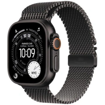 Apple watch 49mm Black Titanium Milanese Loop - La