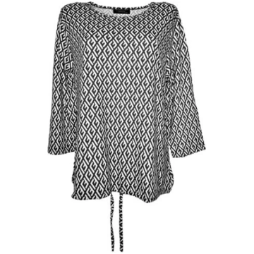 T-krekls sievietēm Kinga, balts /melns, XL/XXL